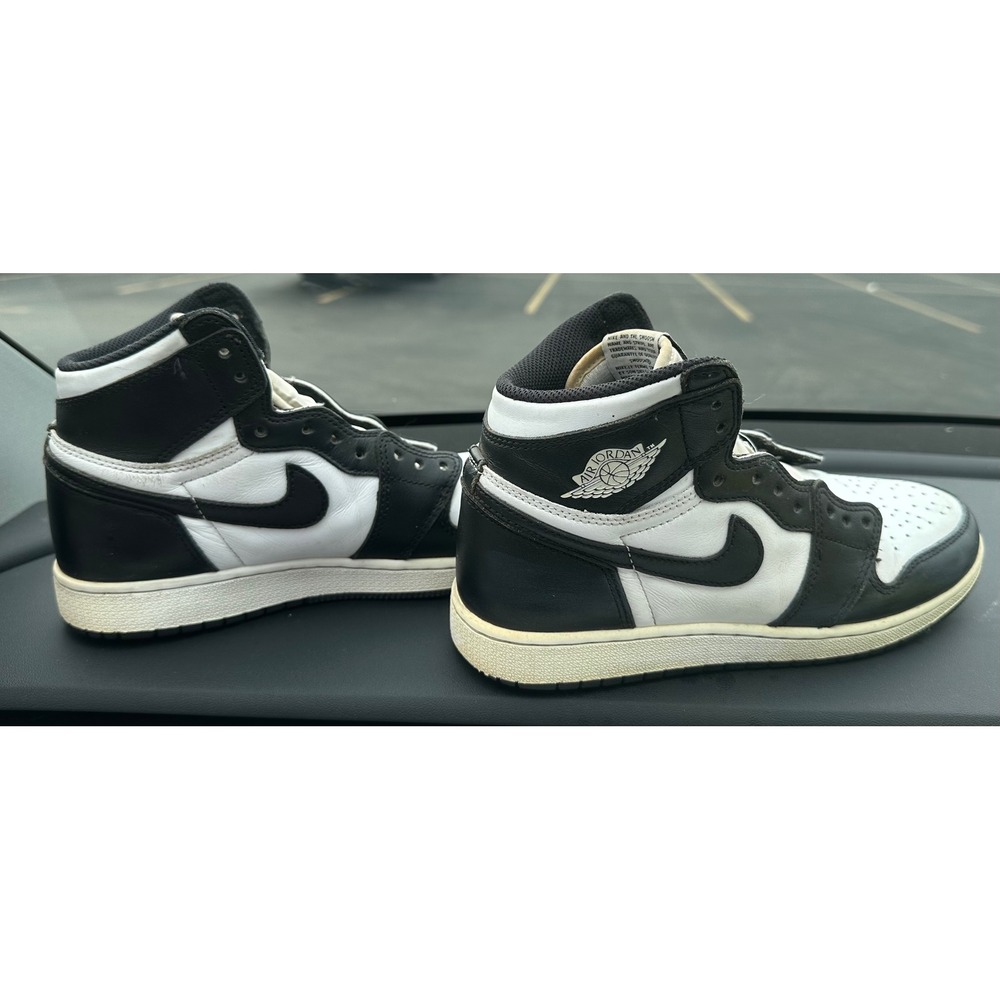 Nike Air Jordan 1 Retro High OG Black White 2014 Size 7Y 575441-010 GS Panda